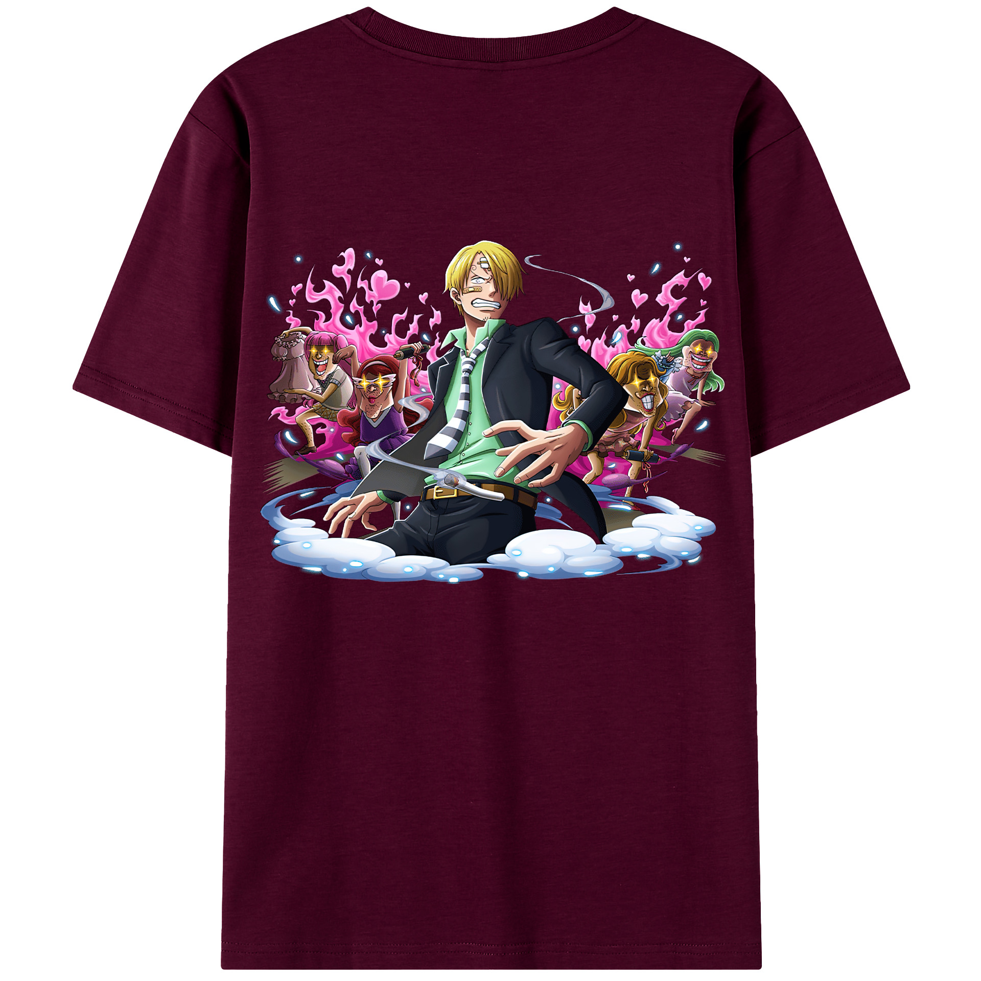 （画像用） ワンピース サンジ ONE PIECE Sanji レディース半袖Tシャツ(バックプリント)